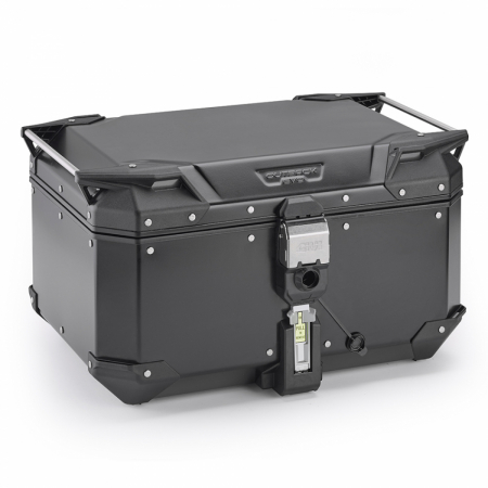 GIVI TREKKER OUTBACK EVO SVART ALUMINIUM TOPPBOX 58L i gruppen MC / MC-TILLBEHR / MC-VSKOR / Toppboxar hos HanssonsMC (321-OBKEV58B)