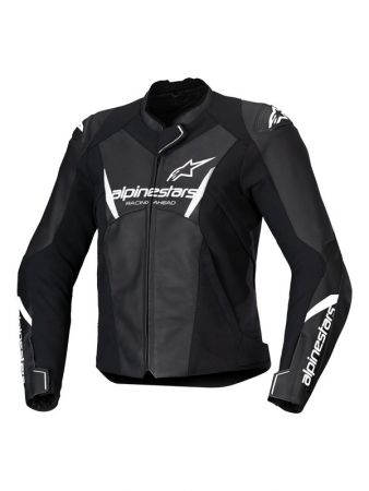 Alpinestars Stella Faster V3 Svart/Vit Skinnjacka Strl 38 i gruppen MC / MC-Kläder Dam / MC-Jackor Dam hos HanssonsMC (693-3113625-12-38)