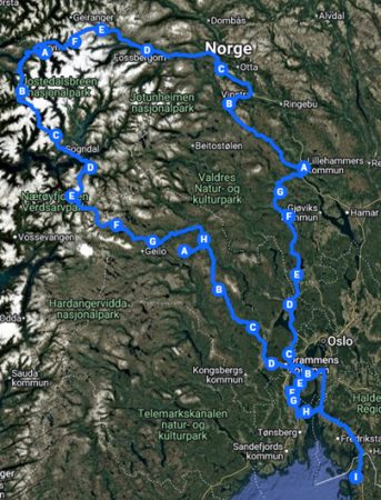Hanssons MC 4-dagars Hösttur i Norge 3-6 September i gruppen MC RESOR hos HanssonsMC (999-0000-3)