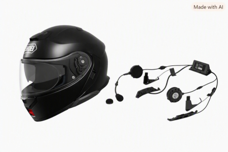 Shoei Neotec3 + Sena SRL3 i gruppen HJÄLMAR / Öppningsbara Hjälmar hos HanssonsMC (Neotec3-SRL3)