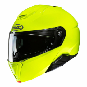 HJC i91 fluorescerande grön MC-Hjälm