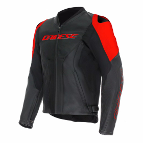 DAINESE RACING 5 SKINNJACKA SVART/FLUO RD i gruppen MC / MC-KLDER / MC Jackor hos HanssonsMC (2015300031-P75-r)
