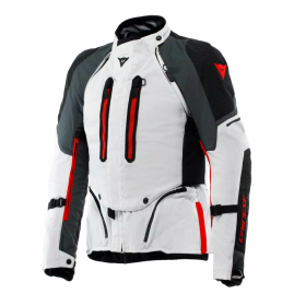 DAINESE SUPER ADVENTURE ABSOLUTESHELL JACKA LJUSGRÅ/MÖRKGRÅ/RÖD