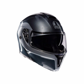 AGV STREETMODULAR  LEVICO GR/SILVER i gruppen MC / HJLMAR / ppningsbara Hjlmar hos HanssonsMC (2118296001-003-r)