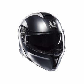 AGV STREETMODULAR  RESIA MATTGR/SILVER/RD i gruppen MC / HJLMAR / ppningsbara Hjlmar hos HanssonsMC (2118296001-006-r)
