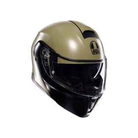 AGV STREETMODULAR  MONO MATT PASTELLO GRN/SVART i gruppen MC / HJLMAR / ppningsbara Hjlmar hos HanssonsMC (2118296001-010-r)