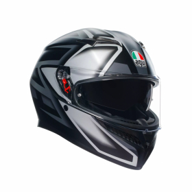 AGV K3  COMPOUND MATTSVART/GR i gruppen MC / HJLMAR / Integralhjlmar hos HanssonsMC (2118381001-008-r)