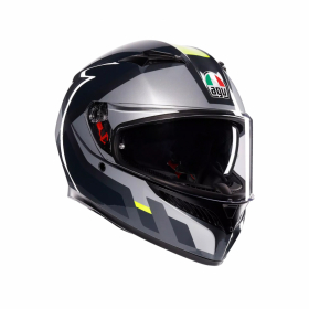 AGV K3  SHADE GR/FLUO GUL i gruppen MC / HJLMAR / Integralhjlmar hos HanssonsMC (2118381001-017-r)