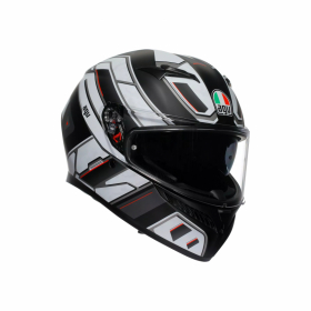 AGV K3  RIVIA MATTSVART/VIT i gruppen MC / HJLMAR / Integralhjlmar hos HanssonsMC (2118381001-019-r)