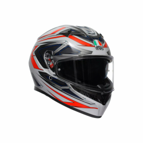 AGV K3  SPACE MATT VIT/RD FLUO i gruppen MC / HJLMAR / Integralhjlmar hos HanssonsMC (2118381001-020-r)