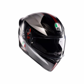 AGV K1 S  LAP MATTSVART/GR/RD i gruppen MC / HJLMAR / Integralhjlmar hos HanssonsMC (2118394001-034-r)