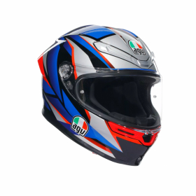 AGV K6 S  SLASHCUT SVART/BL/RD i gruppen MC / HJLMAR / Integralhjlmar hos HanssonsMC (2118395001-015-r)