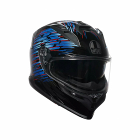 AGV K7  GENISYS SVART/BL/GR i gruppen MC / HJLMAR / Integralhjlmar hos HanssonsMC (2118399001-011-r)