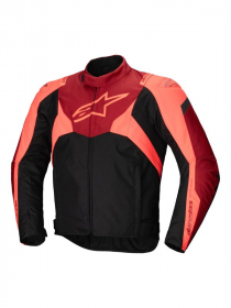 Alpinestars T-Jaws v4 Vattentät Jacka Svart/Röd/Röd Fluo