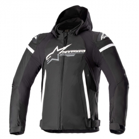 Alpinestars Zaca Vattentät Textiljacka Svart/Vit