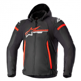 Alpinestars Zaca Vattentät Textiljacka Svart/Röd/Vit