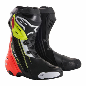 Alpinestars Supertech R SvartRödFluo Gul 40 Alpinestars Supertech R SvartRödFluo Gul 40