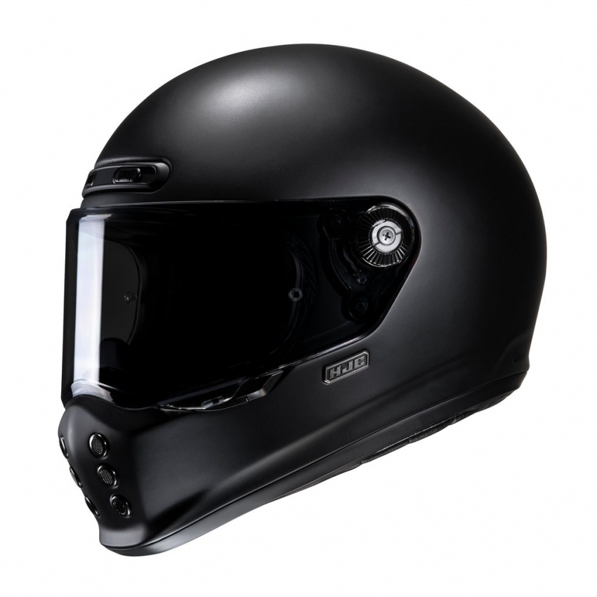 HJC V10 mattsvart MC-Hjälm