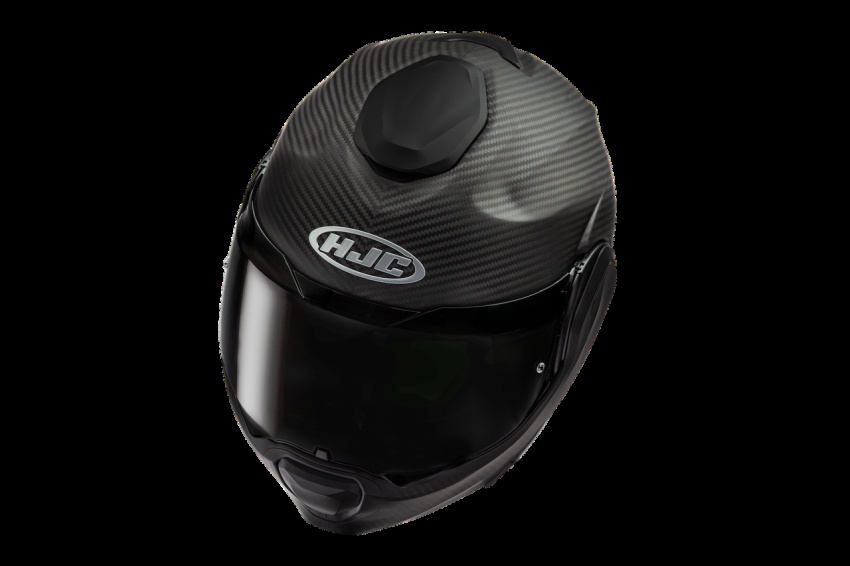 HJC F100 CARBON mattsvart MC-Hjälm