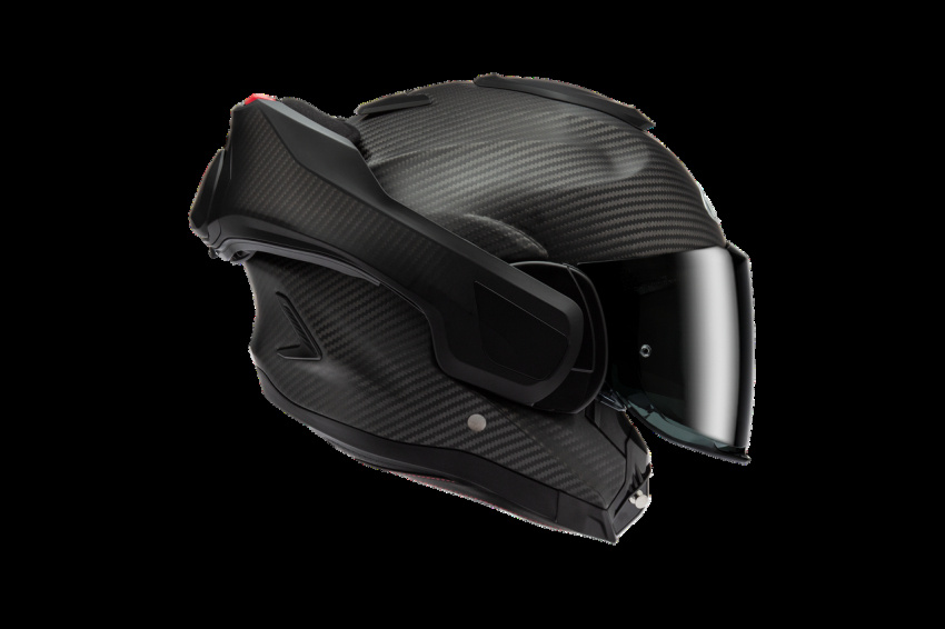 HJC F100 CARBON mattsvart MC-Hjälm