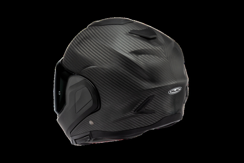 HJC F100 CARBON mattsvart MC-Hjälm
