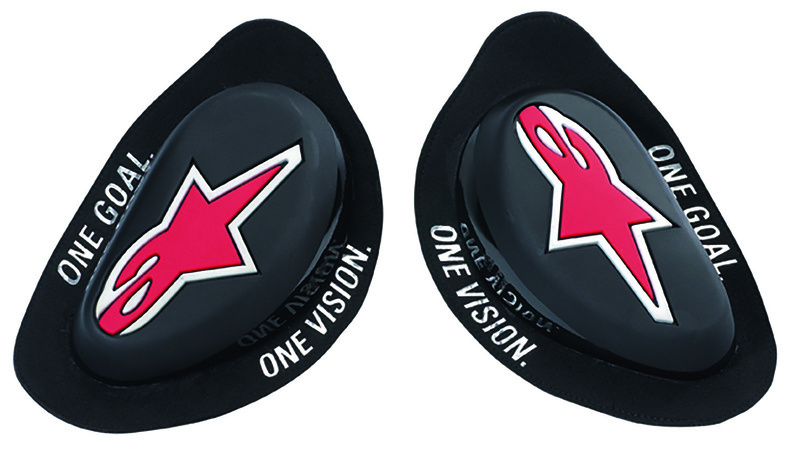 Alpinestars Knäpuck SVART/RÖD LOGGA