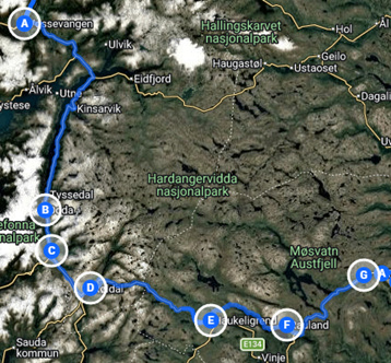 Hanssons MC 4-dagars V�rtur i Norge 14-17 Maj