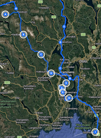 Hanssons MC 4-dagars V�rtur i Norge 14-17 Maj