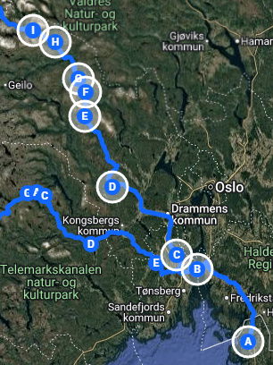 Hanssons MC 4-dagars V�rtur i Norge 14-17 Maj