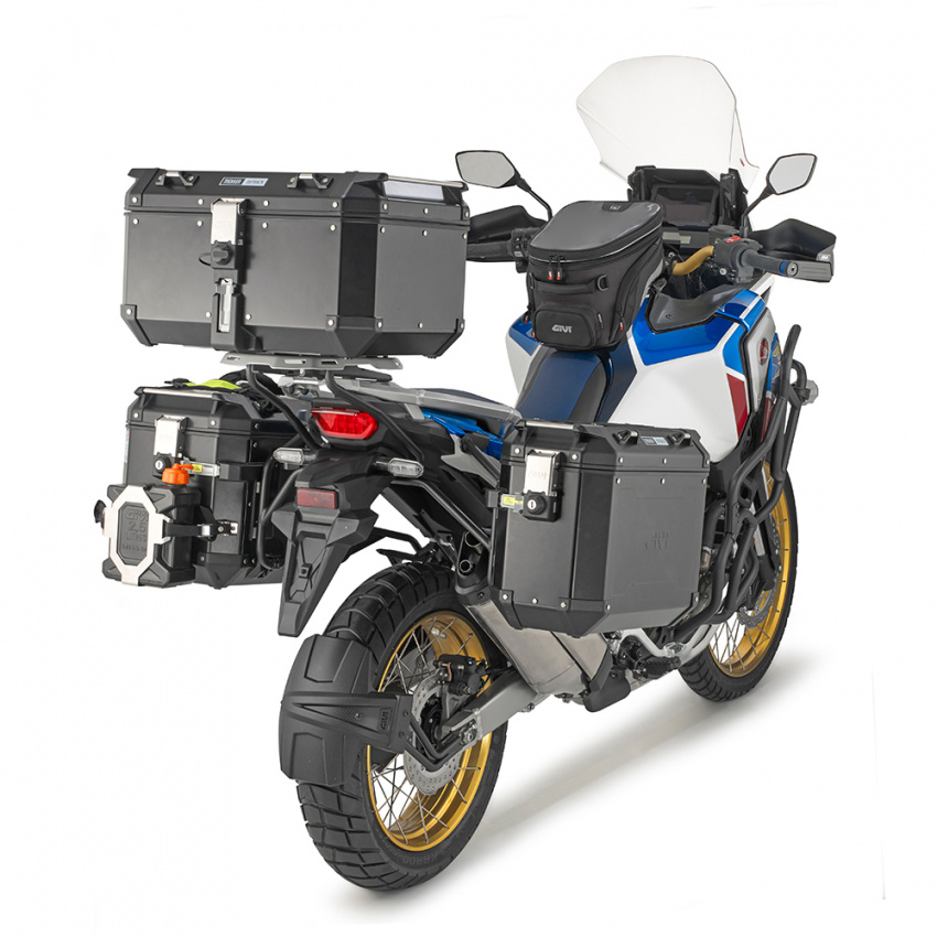 GIVI TREKKER OUTBACK EVO SVART ALUMINIUM PAKET